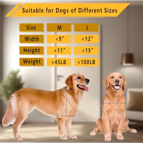 image for Grestorm Large Dog Door, Magnetic Door for Pets up to 100 lb, 16.9