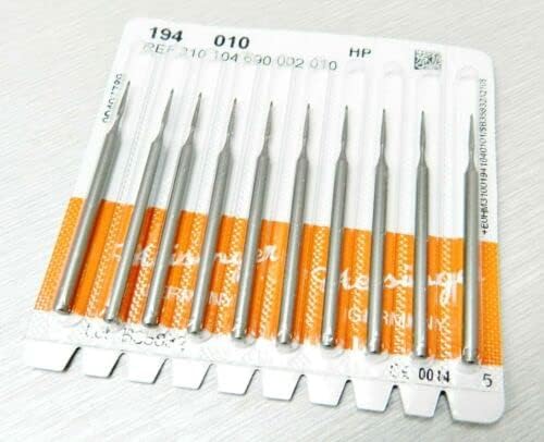 JTS Meisinger Krause Bur Cross Cut Bur Fig.194 Size 1.0 Mm A Pack of 10 Germany