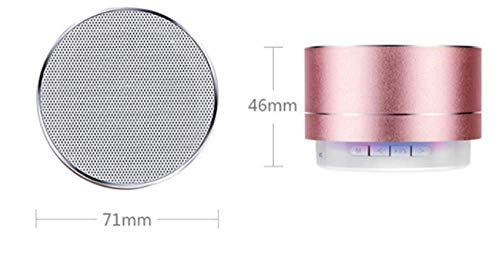 Haut-parleur Bluetooth mini enceinte alu lumières LED et basses