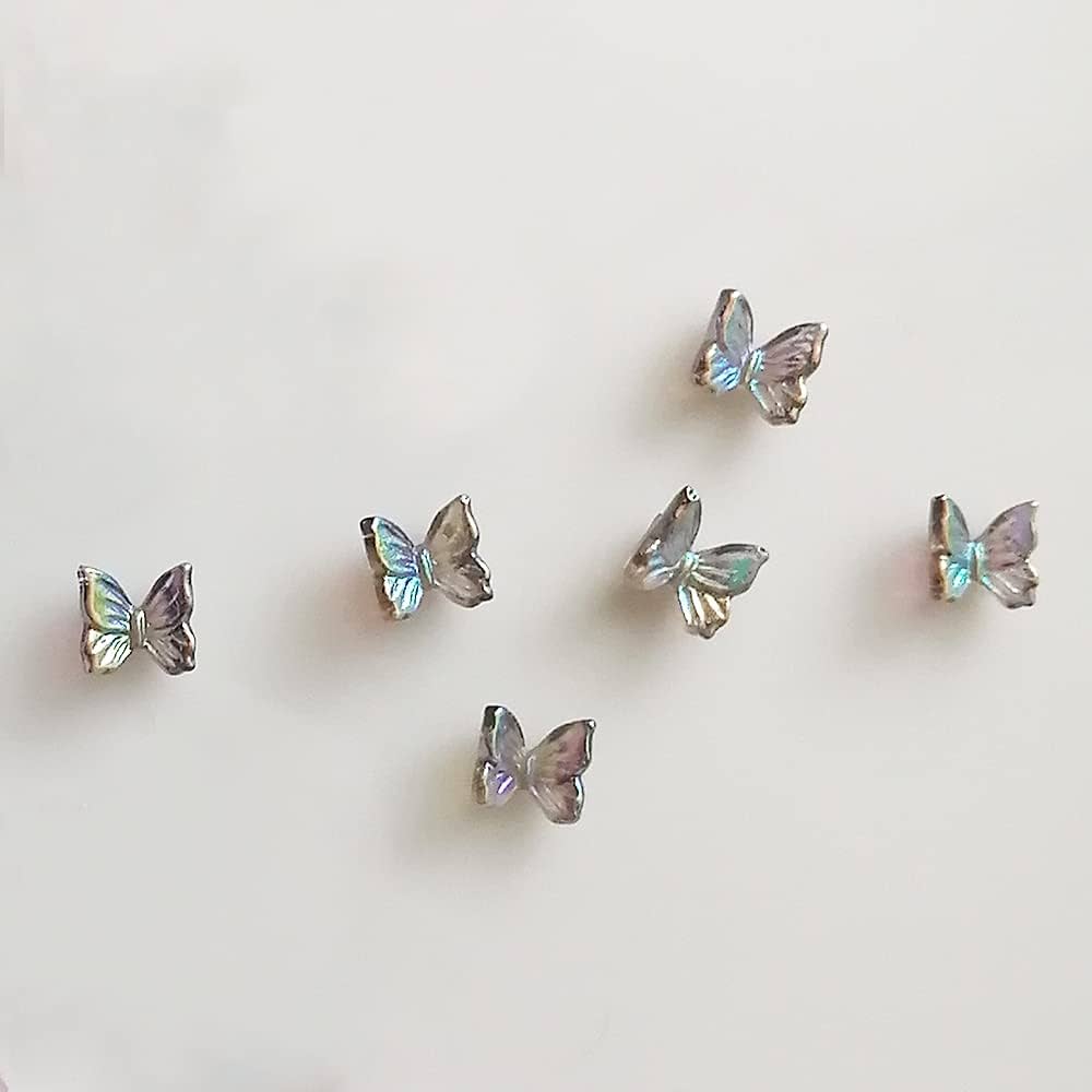 レジン蝶々　蝶々パーツ　モチーフパーツ　ネイルパーツ 新品未開封】 クマ ジュエリーパーツ 蝶々 デコパーツ 20個 グミ