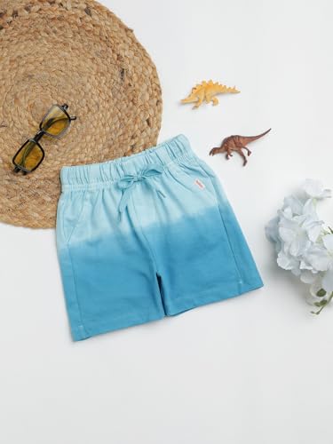 Image of Milou Girls 100% Cotton Stripes Allover Print Biowash Shorts | Soft & Breathable, Safe Dyes, Label-Free Comfort