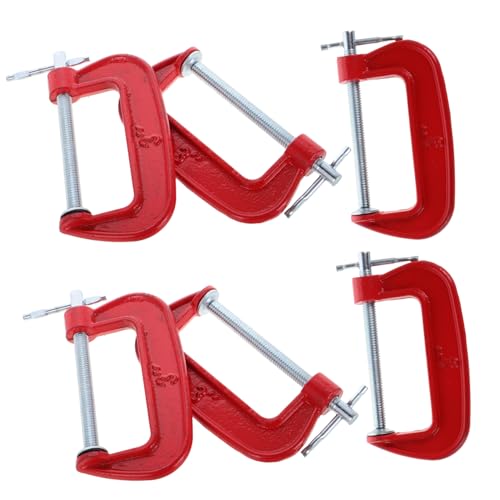 Mipcase Metal c Clamps 3 Inch Wide Jaw 6pcs Mini Tiger Clamps for Woodworking and Building Projects