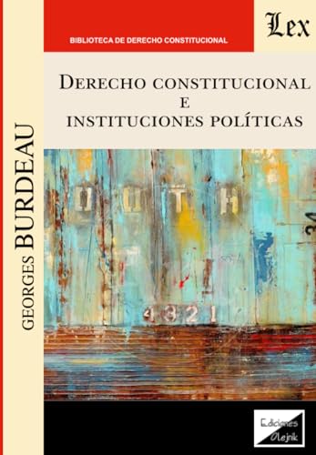 Portada de Derecho Constitucional e Instituciones Politicas