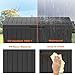 80 Gallon Resin Deck Box, Lockable Patio Outdoor Storage Box for Furniture, Garden Tools and Tools Storage, Waterproof Outside Storage Box - Black
