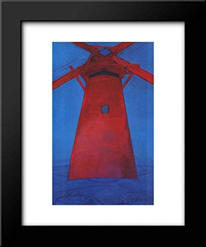 The Red Mill 20x24 Framed Art Print by Piet Mondrian