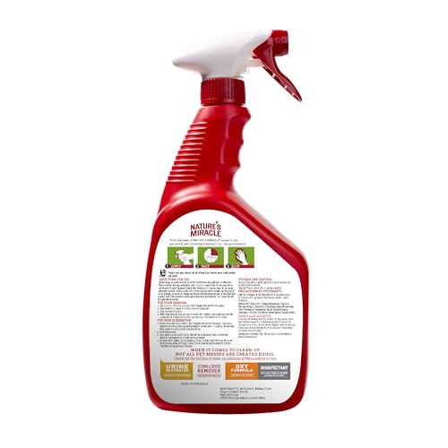 Natures Miracle Advanced Stain  Odor Eliminator 32 Ounces Sunny Lemon Scent Severe Mess Enzymatic Formula for Tough Pet Messes  Cucciolini Doodles Natures miracle advanced stain  odor eliminator 32 ounces sunny lemon scent severe mess enzymatic formula for tough pet messes   cucciolini doodles