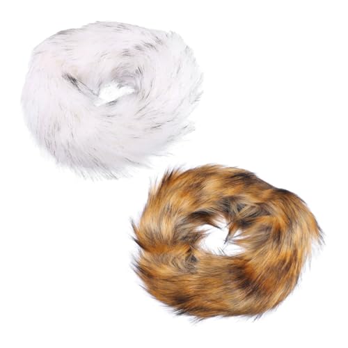 Holibanna Women's Faux Fur Headband Cozy Ski Hat Rabbit Ear Warmer Fashionable Headwear for