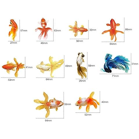 luckything 3D Fish Stickers Resin Koi Fish Painting Sticker Decorative Goldfish Decal DIY Mold Koi Pond Clear Film Filling Material For Resin Art Jewelry Making Cover