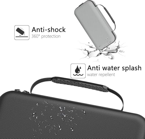 Image of Careflection Portable Hard Shell Travel Carry Case for Apple Mac mini M4 /M4 Pro, Shockproof, Water-Resistant, Black