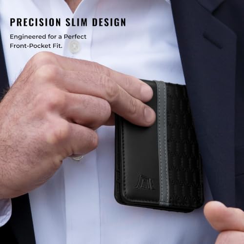 Image of Kings Loot Wallet For Men, RFID Blocking, Cash Pocket, Midnight Gunmetal