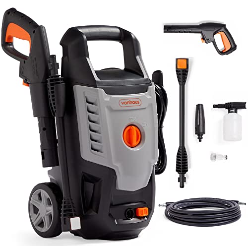 Top 10 Pressure Washers for Home Use in the UK: Reviews and Recommendations 20 VonHaus Pressure Washer 1600W – Portable Power Washer for Patio, ...