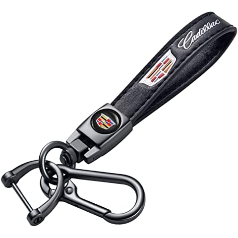 TACOMA Genuine Leather Keychain for Cadillac Cover