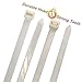 HAODE FASHION 120 Pack Long Cable Ties 14 Inch, Industrial Durable Zip Ties White Clear Color, Heavy Duty Cable Management Wire Straps (65 LBS, White, 120 pcs)