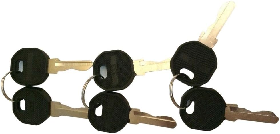 333 emka DIRAK APC Key Lock ek333 Compatible Key - 6 Keys 1333 Cabinet Silver & Plastics