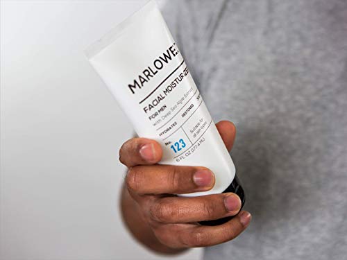 MARLOWE. No. 123 Men's Facial Moisturizer 6 oz | Lightweight Daily Face Lotion for Men | Includes Natural Extracts to Hydrate, Soothe & Restore
