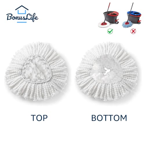 image for BonusLife Refill for O-Ceda EasyWrin Spin Mop Head 1-Tank System Only,