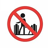 2PCS Do Not Enter Escalator Icon Simple Style Sticker Car Window Bumper Wall Elevator Decal 13cm x 13cm
