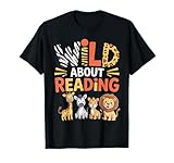 Photo Gallery wild about reading quote for teachers and students kids maglietta Photo Gallery wild about reading quote for teachers and students kids maglietta