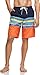 TSLA Short de bain à séchage rapide pour homme - 11 pouces - Pour la plage et l'eau 3XL Msb06 1 pack – Orange et bleu marine