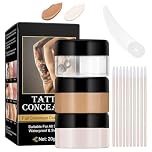 Trucco per corpo e gambe, impermeabile, 2 colori, copertura completa, correttore per tatuaggi, cicatrici, imperfezioni, naturale copertura del corpo, crema per tatuaggi