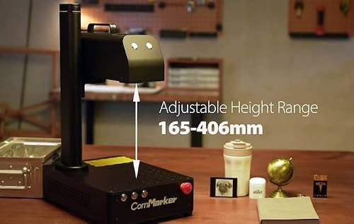 Commarker B4 20W Fiber Laser Engraver,Lightburn Compatible Laser Engraving Machine With 2 Different Size Lens,2-In-1 Desktop And Handheld Fiber Laser Marking Machine For Jewelry,Sliver,Gold,Tumblers #TOP4