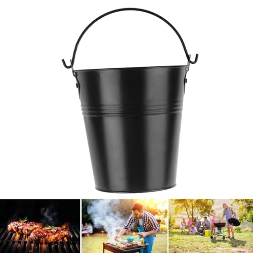 YUEHISY Grillfetteimer für Traeger & Pit mit 12 Aluminiumfolienlinern, Aluminiumlegierung Tropfölfänger, für Einfache Bereinigung BBQ -Zubehör