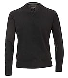 Reine Baumwolle CASAMODA Herren Pullover Uni Grauschwarz 5XL