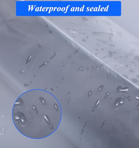 Axafazup 6 PCS Umbrella Bag, Waterproof Clear Umbrella Storage Sleeve Cover with Drawstring Wet Umbrellas Cases Reusable Folding Umbrellas Bags 13.6x5.1 Inch - Thumbnail 4