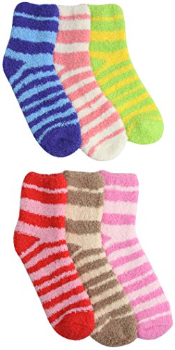 Image of ToBeInStyle Pack of 6 Printed & Solid Low Cut Ankle Socks - Kid's & Adults