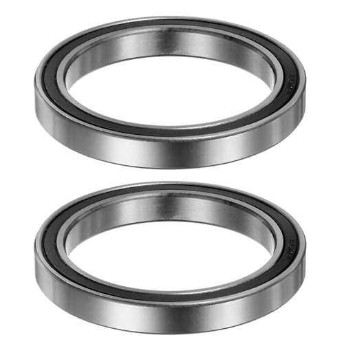 TA-VIGOR 2Pcs 6811-2RS Deep Groove Ball Bearings, Z2 55mm x 72mm x 9mmDouble Sealed Industrial Bearings, Chrome Steel Skateboard Bearings for Motor Electrical Instrument Equipment