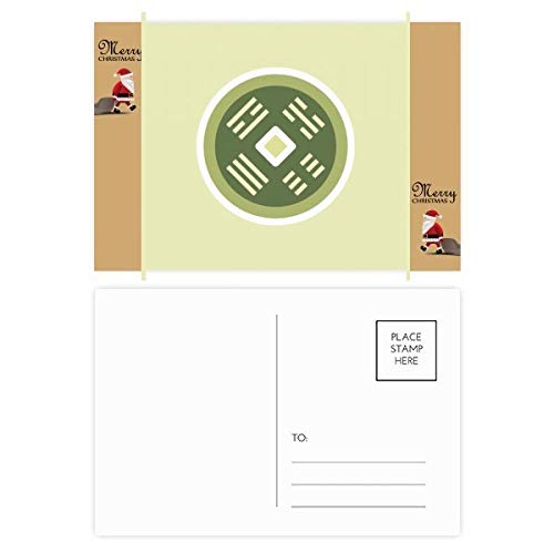 Cartes de remerciement Père Noël en cuivre - Lot de 20 pour fêtes