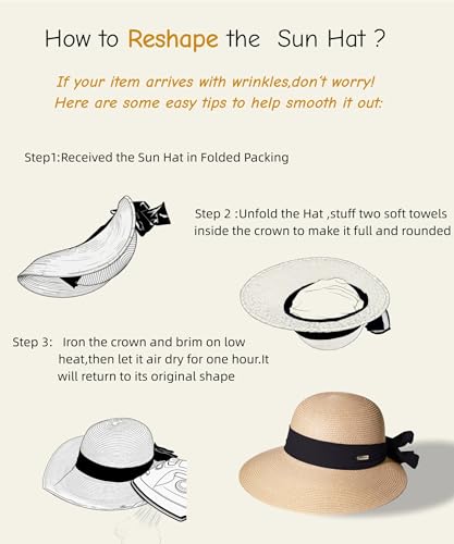 Sombrero de Sol Plegable con Ala Ancha para Mujer miniatura 7