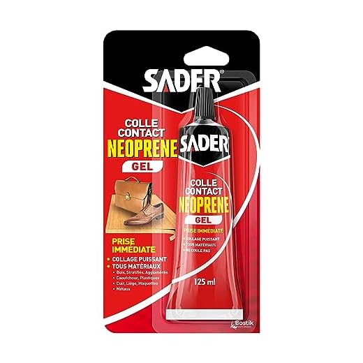 Sader Colle Contact néoprène gel, Tube 125 ml