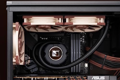 Image of Noctua NL-LC1-24 240mm Quiet All-in-One (AIO) Water Cooler for AMD AM5 and Intel LGA1851 /LGA1700 CPUs (Black, Brown, Beige)