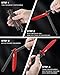 Dispatch Butterfly Knife Trainer | Unsharpened Balisong with Red Coated Stainless Steel Blade, Anodized Aluminum Handle & Lock Latch | EDC, Martial Arts, Cosplay, Survival Training Tool