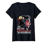 18MARL00075A-001 Mujer Marvel Infinity War Dr. Strange Head Profile Camiseta Cuello V