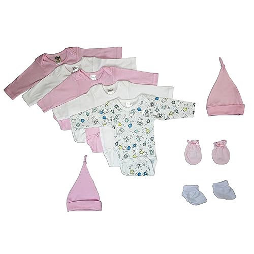 Bambini Newborn Baby Girl 9 Pc Layette Set
