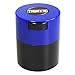 Tightvac - 1/2 oz to 3 Ounce Airtight Multi-Use Vacuum Seal Portable Storage Container for Dry Goods, Food, and Herbs - Dark Blue Cap & Black
