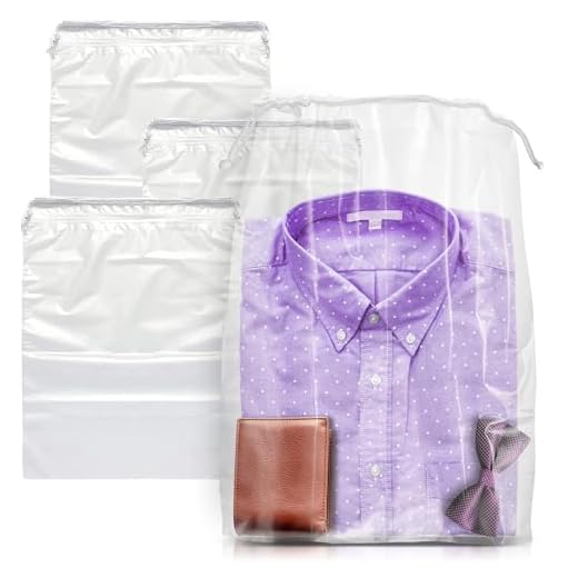 Can you take shoes in your hand luggage APQ Supply Clear Drawstring Travel Bags