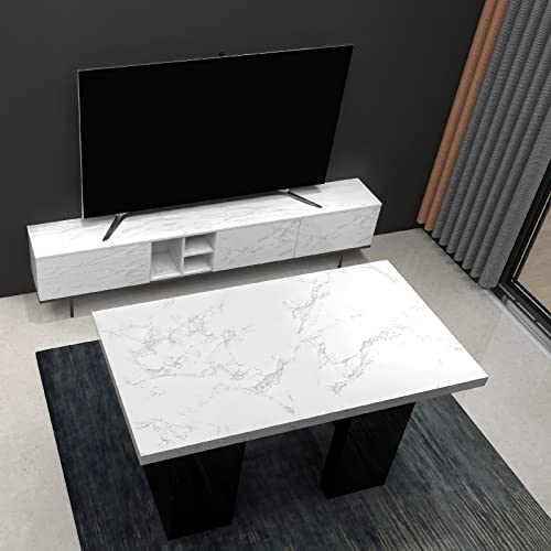 Image of practicalWs Marble Paper Granite Gray /White Roll Kitchen Countertop Cabinet Furniture is Renovated Thick PVC Easy to Remove 17.71 inch x 393.7 inch