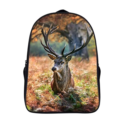 Sac à dos voyage animal cerf 3D compact et spacieux