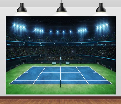 Fondo Backdrop Tenis Tela 7x5ft Azul para Fotografía miniatura 1