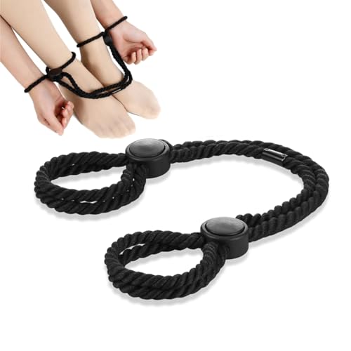 IKOPFLN Bondage Seil Set für Handgelenke und Knöchel, handschellen für sexspiele,Einstellbares Bondage Rope, BDSMS Fesseln Hand und Fuß Handschellen für Paare