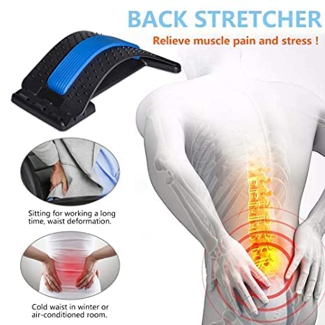 Krupasadhya Manual Back Massage Magic Back Stretcher | Back Pain Relief Product | Lumbar Spine Massager, Muscle Pain Relief Relaxation Spine Pain Fitness Tools, Multicolor 1