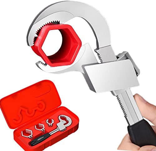 2022 New Universal Adjustable Double-ended Wrench, Multifunctional Adjustable Wrench for Disassembly & Assembly of Sanitary Ware, Crescent Wrench Sets for Water Pipe Repair Home waterpipe Repair Tool