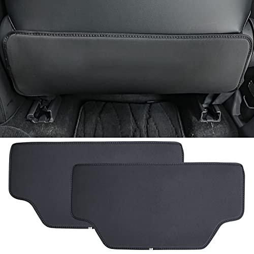XITER 2Pcs Leather Seat Back Kick Protectors Auto Kick Mats for Toyota RAV4 2019 2020 2021 2022 2023 2024 2025 Accessories(Black)