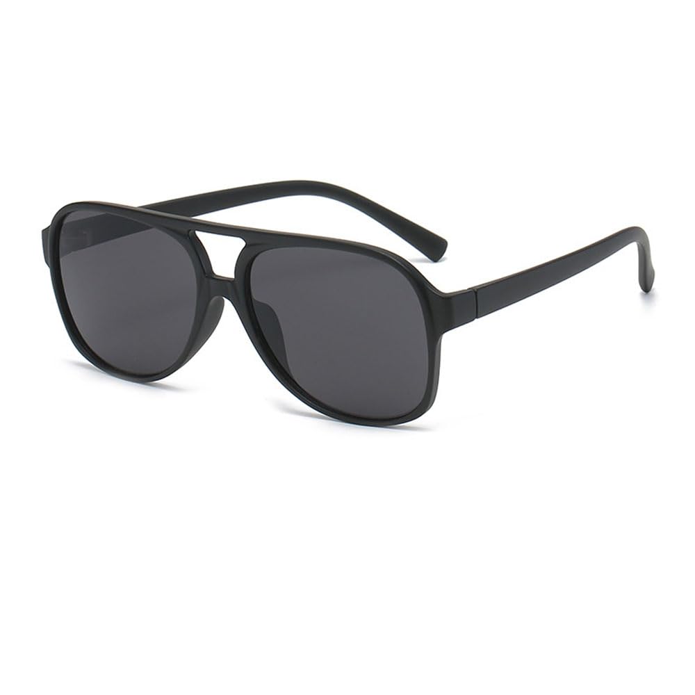 Retro Square Sunglasses for Women and Men Vintage UV400 Classic Large Double Bridge Sun Glasses Aviator Sunglasses