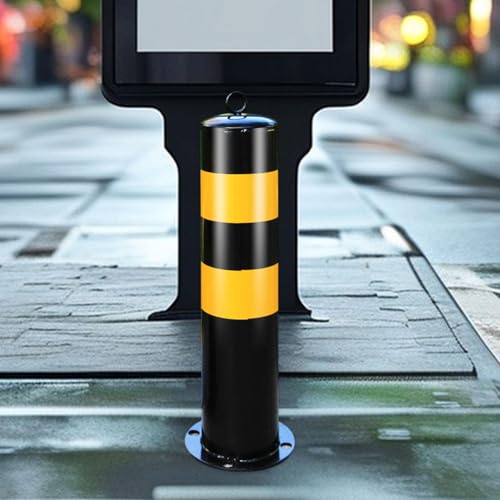 YsXoWiui Poste de barreira de estacionamento de tubo de aço, poste de segurança de entrada de automó