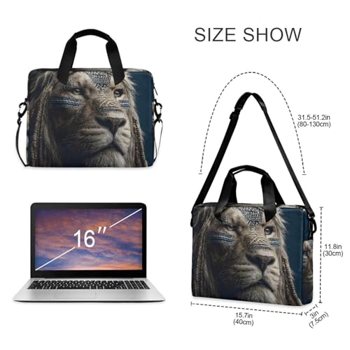 Funda bandolera para laptop con estampado tribal 13-16 pulg miniatura 5