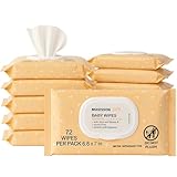 McKesson Baby Wipes, Baby Powder Scent (12 Packs, 864 Wipes) - Aloe & Vitamin E, 99% Water, Flip-Top Lid, Wipes for Sensitive Skin & Diaper Rash, 6.8 in x 7 in, 72 per pack
